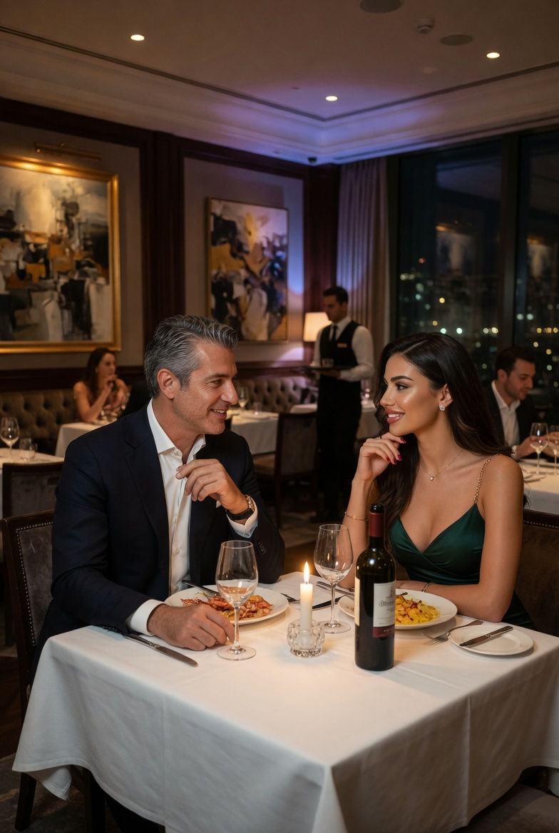 Stilvolle Dinner-Atmosphäre für ein Date in Luzern